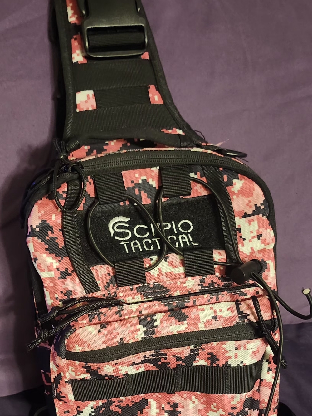 Scipio Tactical Pink Digital Camo Sling Pack
